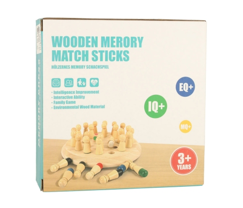 Atmiņas puzzle spēle Ķīniešu spēles krāsas koka