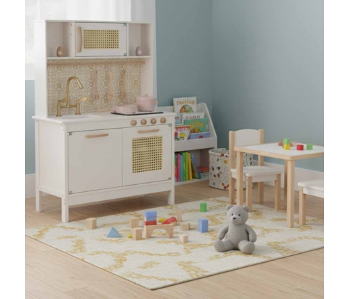 Bērnu retro MDF koka virtuve ar BOHO aksesuāriem