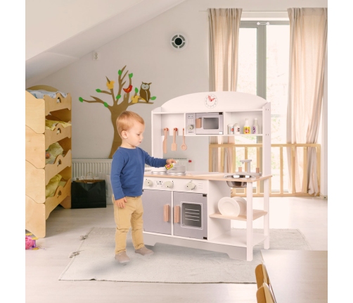 Bērnu koka virtuve MDF MODERN CLASSIC+ piederumi
