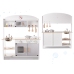 Bērnu koka virtuve MDF MODERN CLASSIC+ piederumi