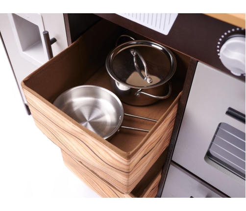 Bērnu koka virtuve MDF ar piederumiem LOFT XXL 96cm