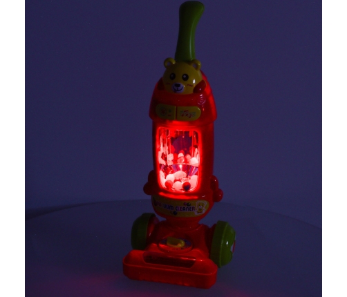 Interaktīvais putekļu sūcējs ar skaņas aveņu