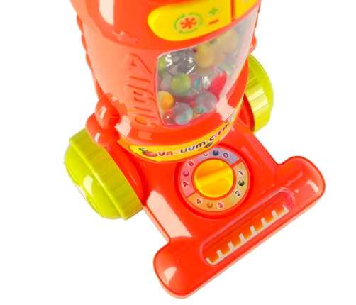 Interaktīvais putekļu sūcējs ar skaņas aveņu