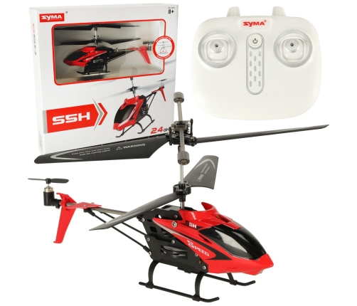 SYMA S5H 2.4GHz RTF RC helikopters sarkans