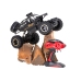 RC auto Rock Crawler 1:12 4WD METAL melns