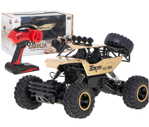 RC auto Rock Crawler 1:12 4WD METAL zelts