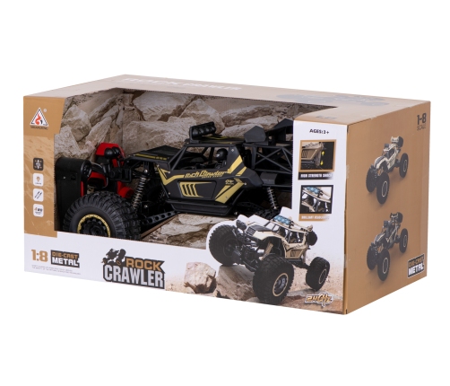 RC auto Rock Crawler 2.4GHz 1:8 51cm melns