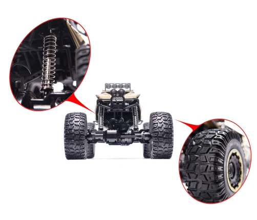 RC auto Rock Crawler 2.4GHz 1:8 51cm melns