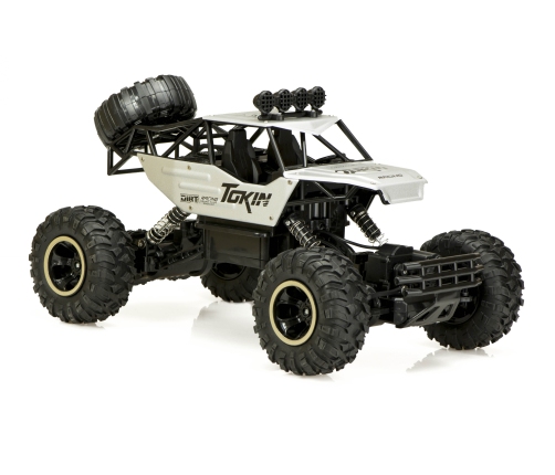 RC auto Rock Crawler 1:12 4WD METAL sudraba krāsā