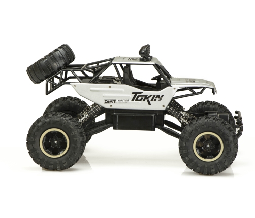 RC auto Rock Crawler 1:12 4WD METAL sudraba krāsā