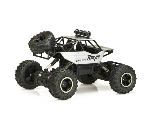 RC auto Rock Crawler 1:12 4WD METAL sudraba krāsā