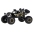 RC auto Rock Crawler 2.4GHz 1:8 51cm melns