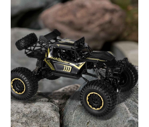 RC auto Rock Crawler 2.4GHz 1:8 51cm melns