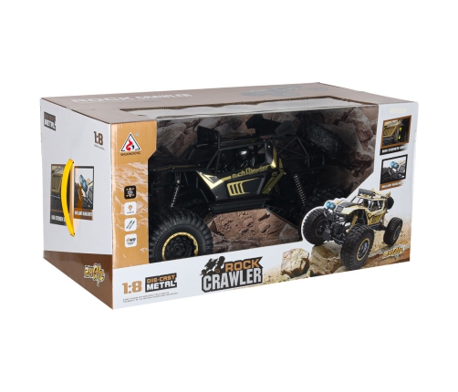 RC auto Rock Crawler 2.4GHz 1:8 51cm melns