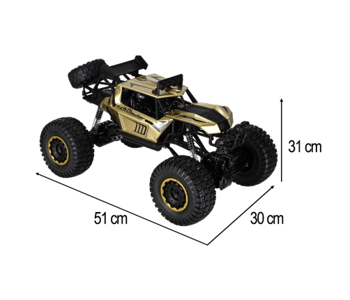 RC auto Rock Crawler 2.4GHz 1:8 51cm zelts