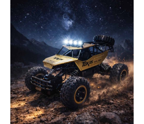RC auto Rock Crawler 1:12 4WD METAL zelts