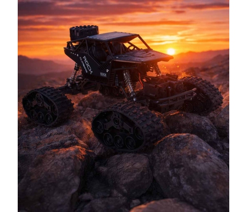 RC Rock Crawler 4x4 LHC012 auto 2in1 melns