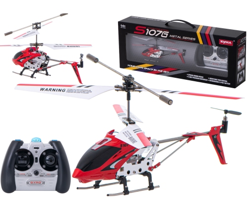 SYMA S107G RC helikopters sarkans