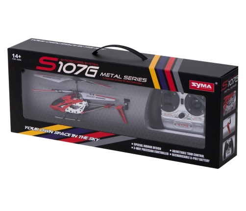 SYMA S107G RC helikopters sarkans