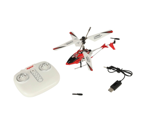 SYMA S107H RC helikopters 2.4GHz RTF sarkans