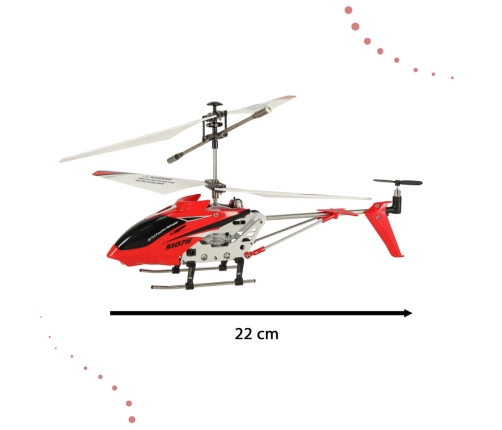 SYMA S107H RC helikopters 2.4GHz RTF sarkans