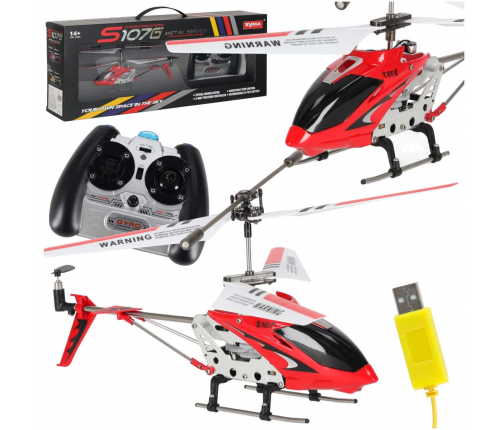 SYMA S107G RC helikopters sarkans