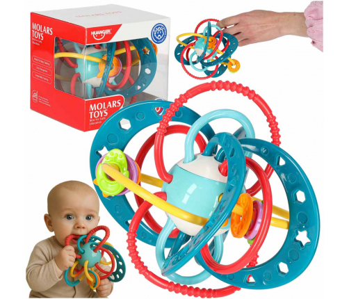 Sensorais grabulītis maziem bērniem tirkīza krāsā