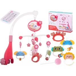 Lullaby zvaigžņu dizaina karuselis rozā + tālvadības pults