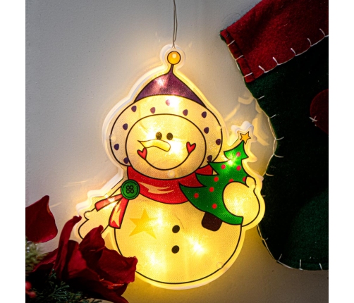 LED kulonu gaismas Ziemassvētku rotājumi sniegavīrs