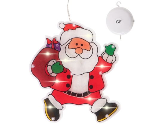 LED kulonu gaismas Ziemassvētku rotājumi Santa ar dāvanām