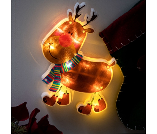 LED kulonu gaismas Ziemassvētku rotājumi ziemeļbriedis