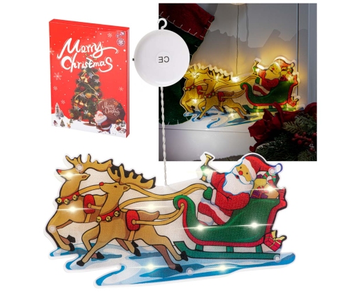 LED piekaramie gaismas Ziemassvētku dekorēšana Ziemassvētku vecīša kamanas