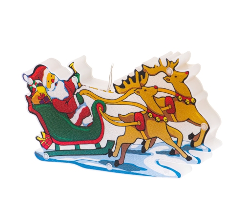 LED piekaramie gaismas Ziemassvētku dekorēšana Ziemassvētku vecīša kamanas