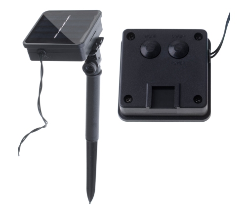 Saules dārza apgaismojums bumbiņas 7m 50LED auksti balta