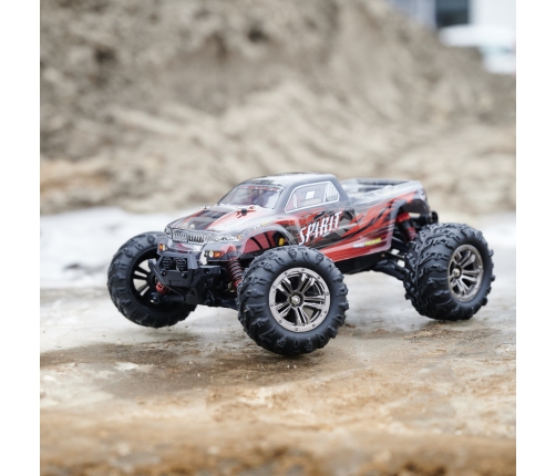 RC auto Q901 bezass 1:16 2.4G 4CH 52km/h sarkans