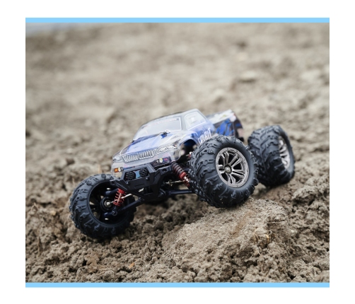 RC auto Q901 bezass 1:16 2.4G 4CH 52km/h zils