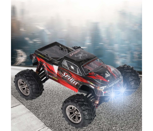 RC auto Q901 bezass 1:16 2.4G 4CH 52km/h sarkans