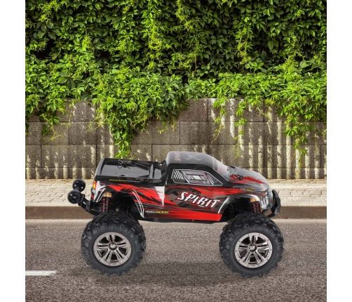 RC auto Q901 bezass 1:16 2.4G 4CH 52km/h sarkans