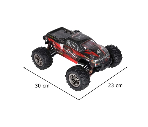 RC auto Q901 bezass 1:16 2.4G 4CH 52km/h sarkans