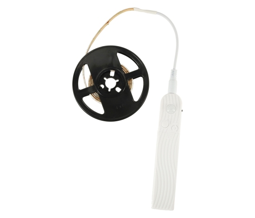 Ar akumulatoru darbināma USB kustības detektora LED sloksne 1M auksti balta