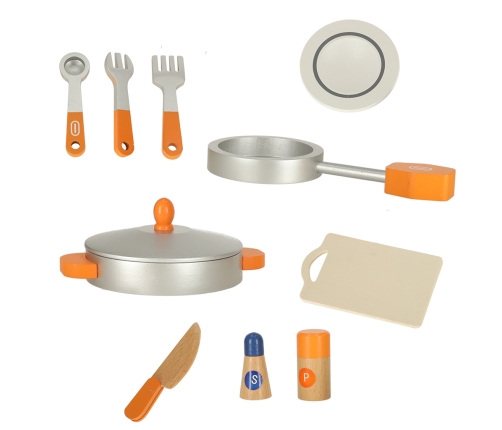 MDF koka virtuve bērniem liela krāsns