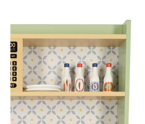 Mētras MDF koka virtuve bērniem