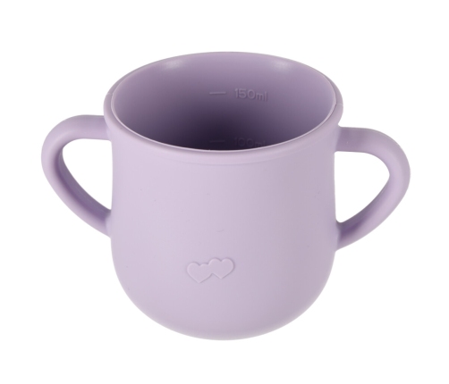 Bērnu silikona trauki krabju komplekts 9 gabaliņi violeti