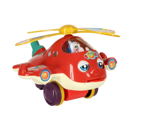 Push stick helikoptera lidmašīna ar skaņu