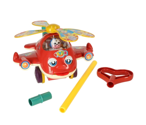 Push stick helikoptera lidmašīna ar skaņu