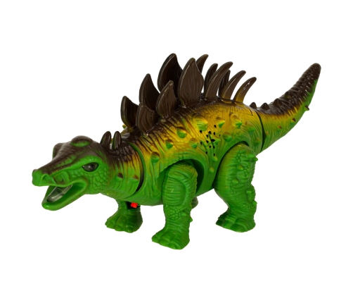 Tālvadības pults vadāms dinozaurs RC Stegosaurus stegozaurs staigā iedegas gaisma rēca