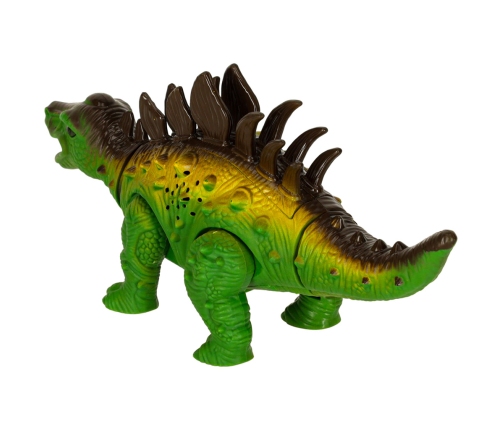 Tālvadības pults vadāms dinozaurs RC Stegosaurus stegozaurs staigā iedegas gaisma rēca