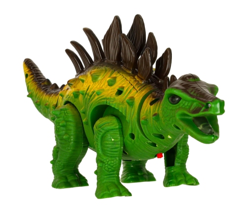 Tālvadības pults vadāms dinozaurs RC Stegosaurus stegozaurs staigā iedegas gaisma rēca