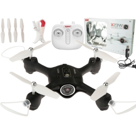 Syma X23W 2.4GHz 4CH FPV Wi-Fi RC drons melns