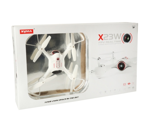 Syma X23W 2.4GHz 4CH FPV Wi-Fi balts RC drons